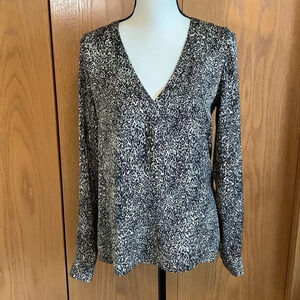 Rory Beca Leopard Print Top Sz-S